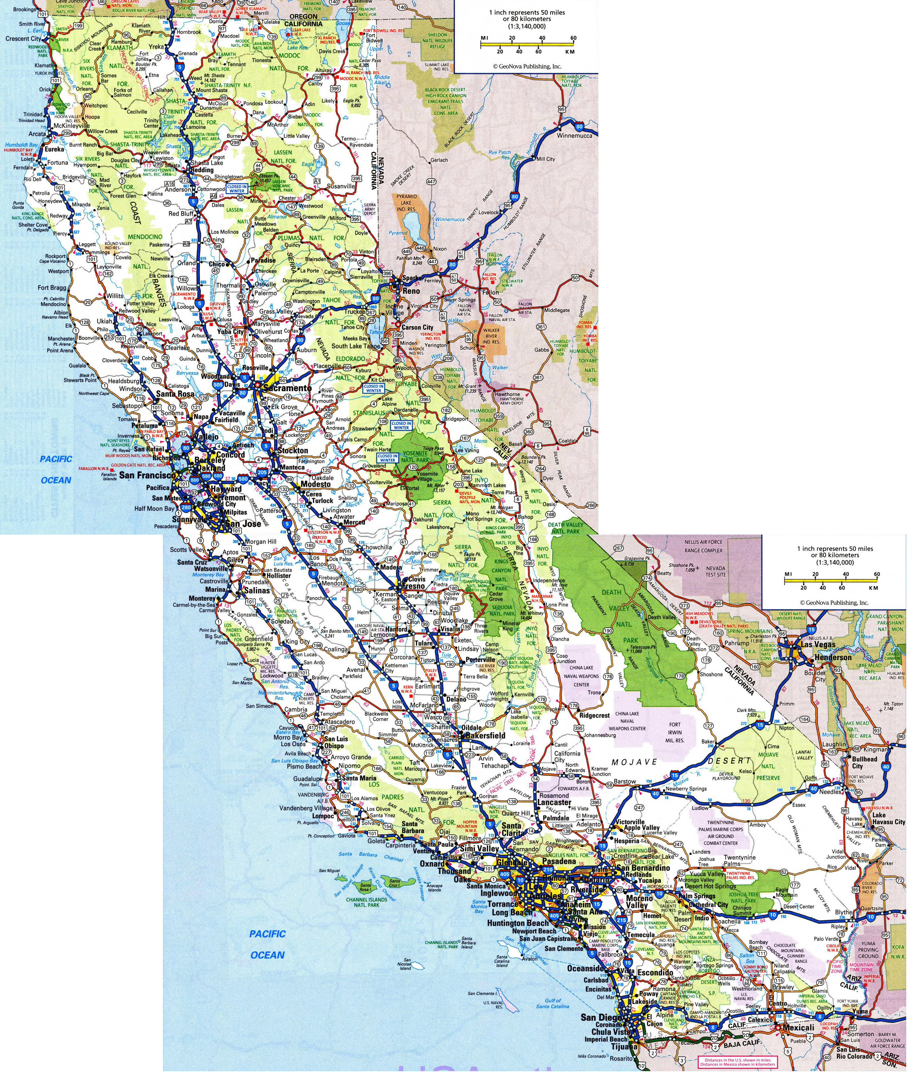 california city map
