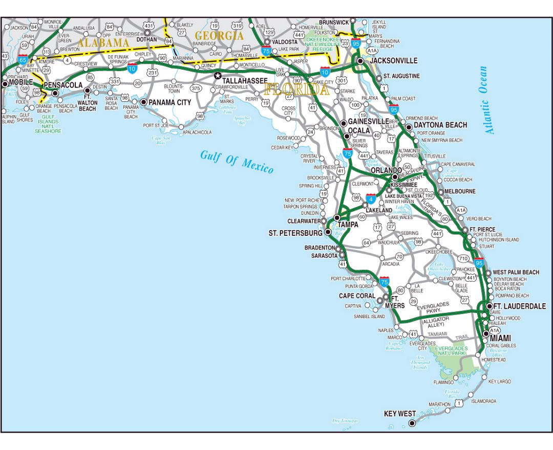 Maps of Florida | Collection of maps of Florida state | USA | Maps of ...