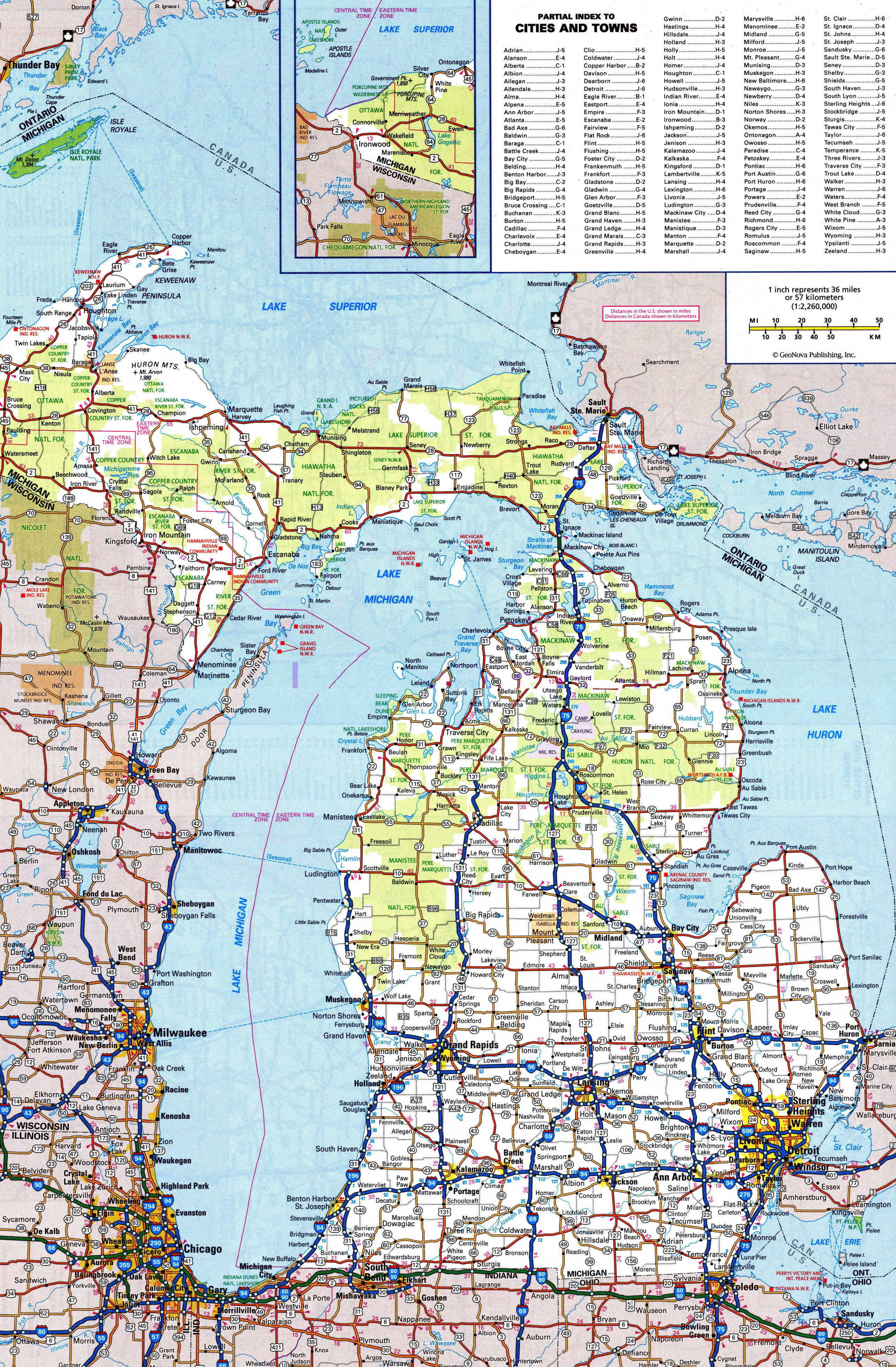 map-of-michigan-mi-cities-and-towns-printable-city-maps-the-best-porn