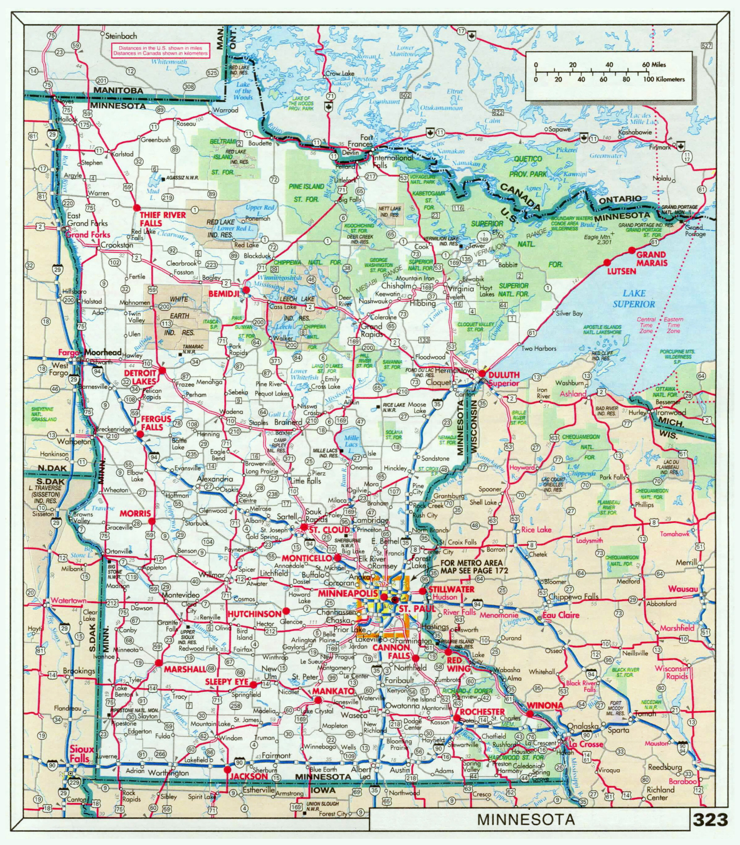 minnesota road map with cities        <h3 class=