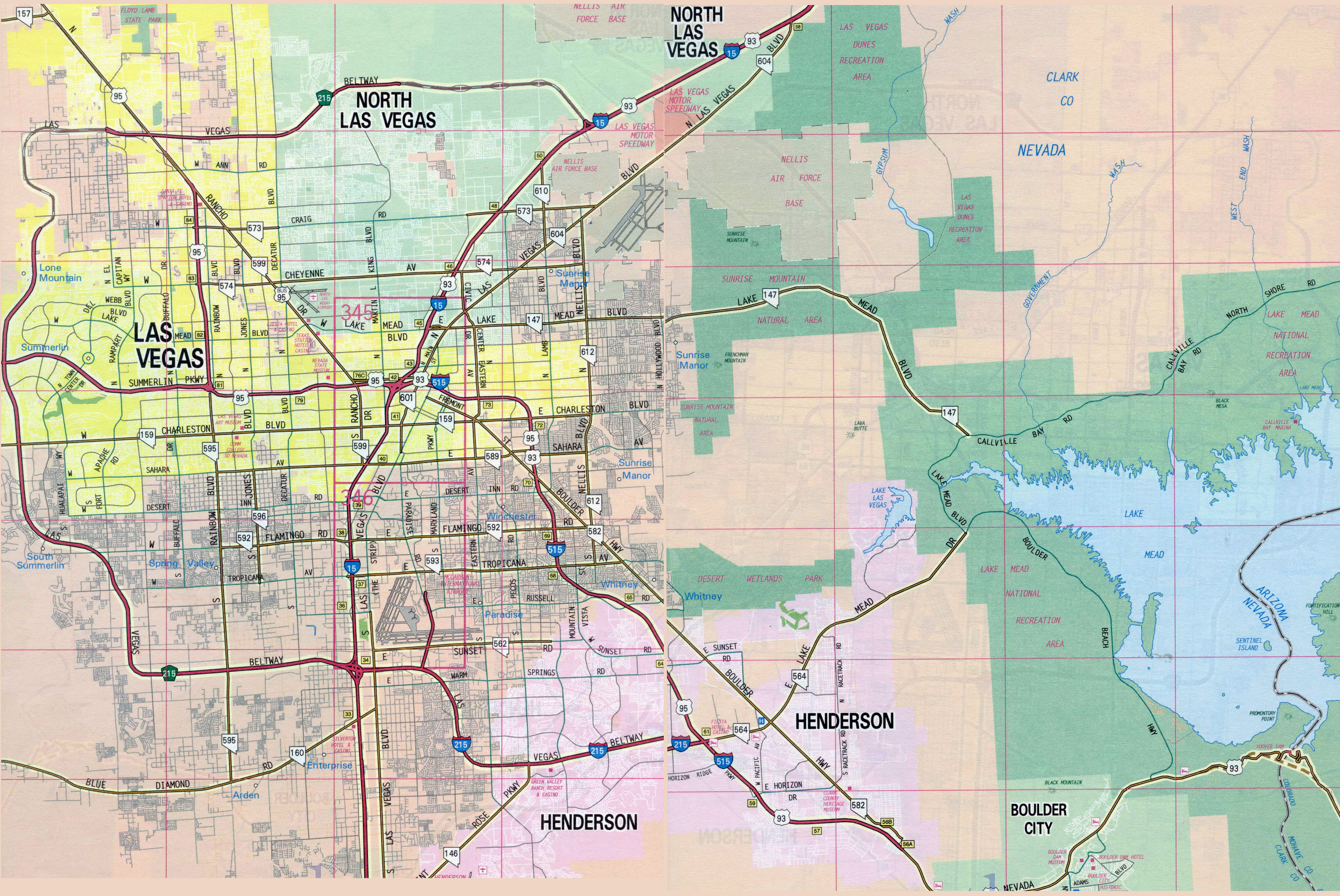 Streetwise Las Vegas Map - Laminated City Center Street Map of Las Vegas,  Nevada