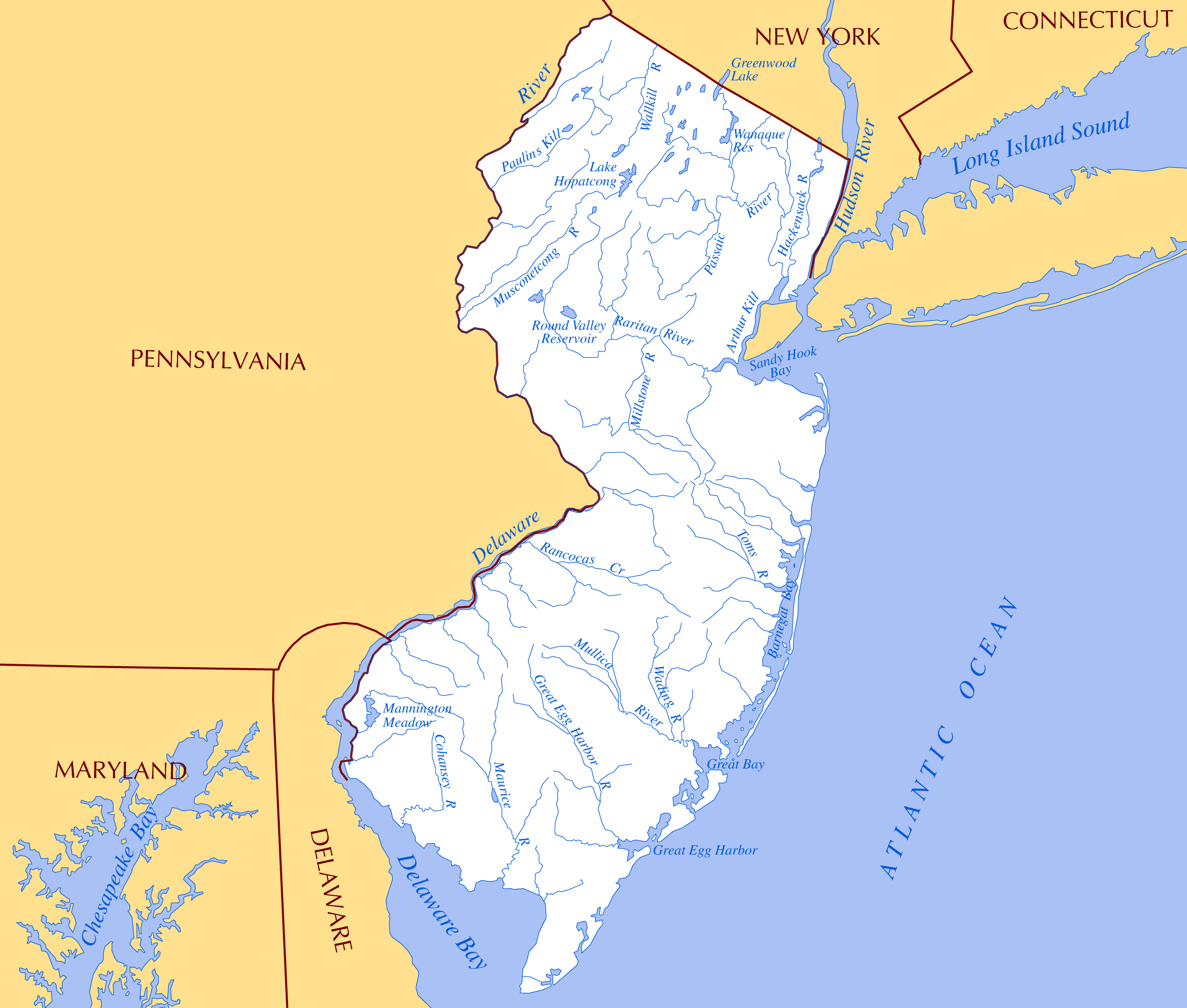 how big is the state of new jersey