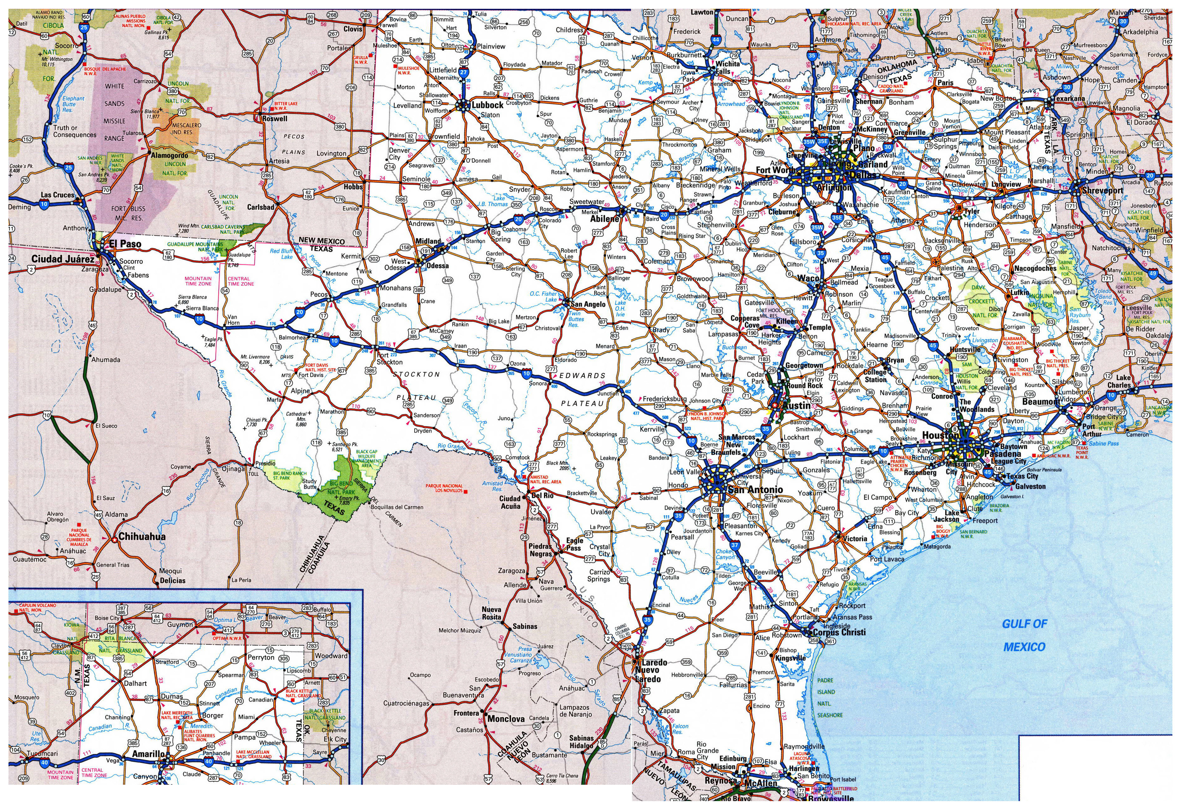 Texas County Map With Highways United States Map Sexiz Pix